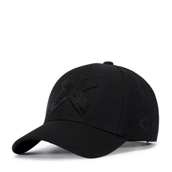 Baseball Cap Men Dad Hat Women Casual Embroidery X Caps Bend Visor Adjustable Cotton Male Bone Black Hat Bone Garros - Image 2