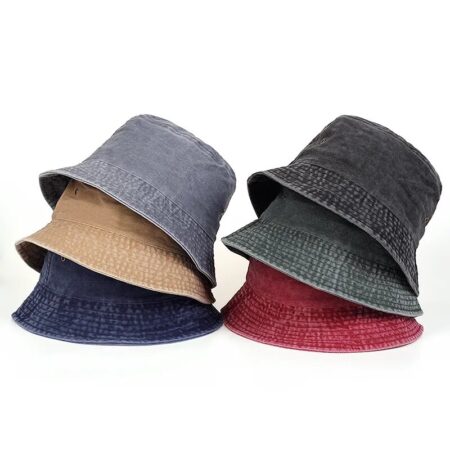 New Foldable Fisherman Hat Washed Denim Bucket Hats Unisex Fashion Bob Caps Hip Hop Men Women Panama Bucket Cap sun hats Gorros