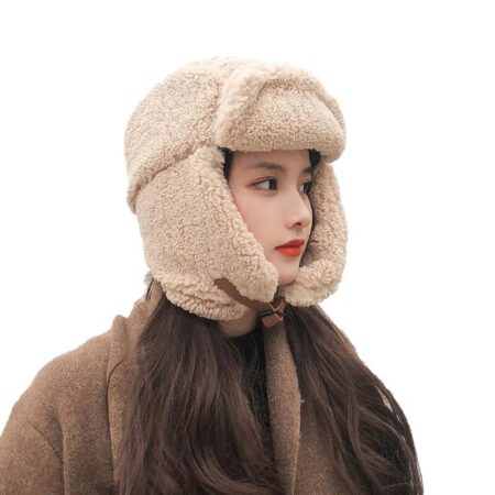 Women Bomber Hat Pilot Trooper Cap Mens Faux Cashmere Hat Russian Ushanka Earflap Warm Caps Winter Snow Ski Hats
